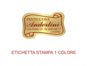 Etichette adesive per articoli da regalo e casalinghi (mm 34X20)   (cod.17L )